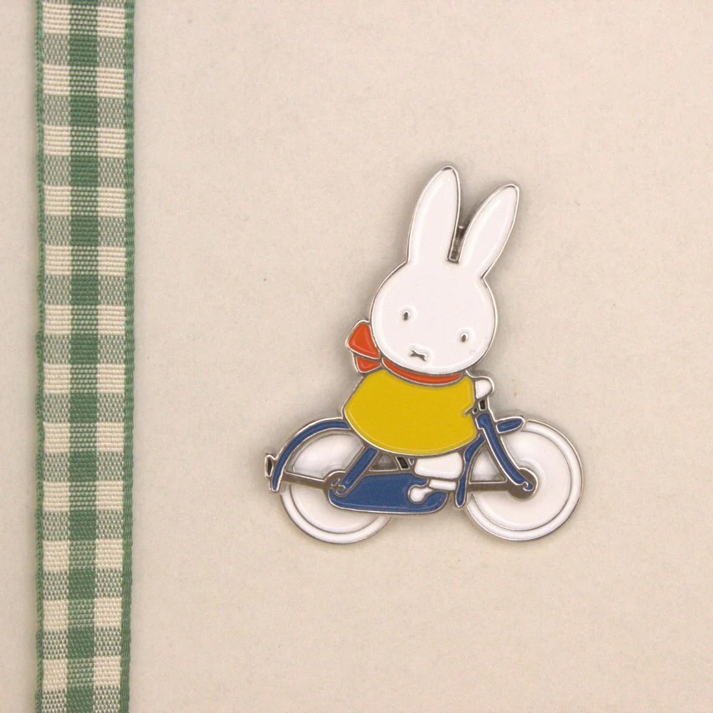 Miffy on Bicycle Pin Badge - Image 5